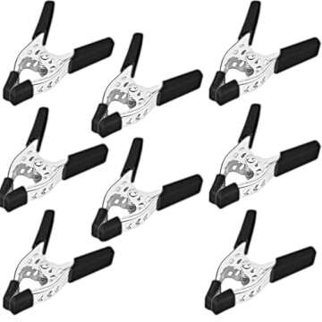 HORUSDY 8-Piece Heavy Duty Spring Clamps - 1.5 Inch Jaw Openness