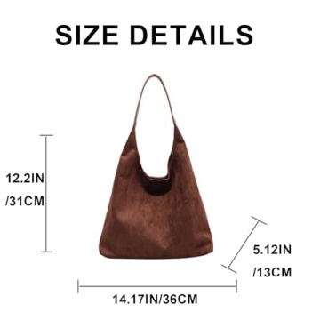 Trendy Faux Leather Suede Tote Bag for Women in Charm Design