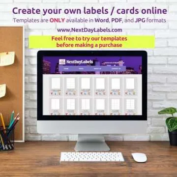 NextDayLabels – 4” x 5” Rectangular Sticker Labels for Printer - White Laser/Inkjet Printer Labels Return Address Labels Shipping Label Stickers (25 Sheets, 4 Per Sheet, 100 Labels)