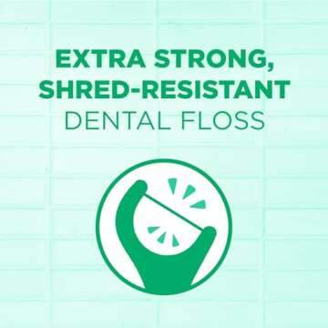 GUM Professional Clean Floss Picks - Extra Strong Shred-Resistant Floss, Easy Grip Handle - Dental Flossers for Adults - Fresh Mint Flavor, 150ct