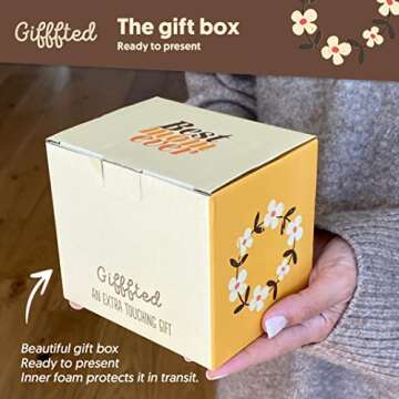 Triple Gifffted Worlds Best Mom Ever Coffee Mug & Socks Set for Mother, Gifts Ideas for Christmas,valentines, Mothers Day, Birthday, From Daughter and Son, Cool Mommy Presents, Ceramic Cup 380ml