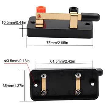 10pcs Single Knife Switch:Used for Physics Laboratory,School Electronic Experimenting,Great for Demo...