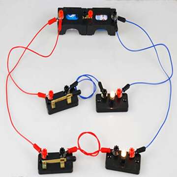 10pcs Single Knife Switch:Used for Physics Laboratory,School Electronic Experimenting,Great for Demos Teaching Basic Principles of Electricity & How a Simple Circuit Works