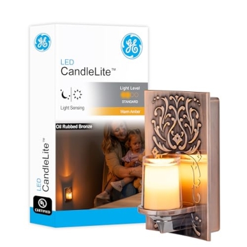 GE 11258 Classic Decor Coverlight Night Light - Elegant Bronze Finish