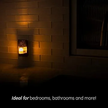 Elegant GE Decorative Night Light in Bronze Finish