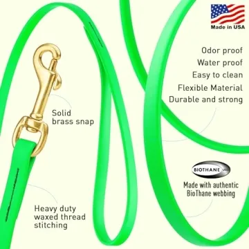 Viper Biothane Waterproof Dog Leash for Training and Tracking
