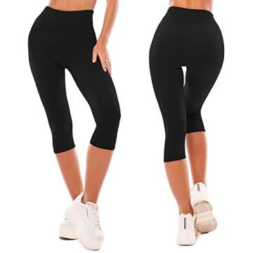 SINOPHANT High Waisted Leggings for Women - Full Length Capri Buttery Soft Yoga Pants for Workout At...