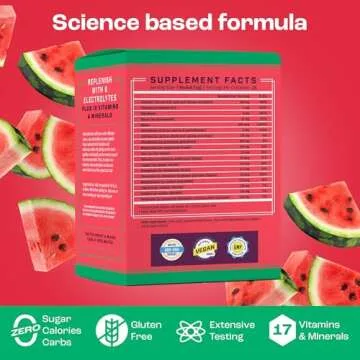 KEY NUTRIENTS Electrolytes Powder Packets - Watermelon Flavor