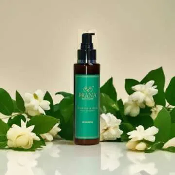 PRANA Rose & Jasmine Facial Cleaner - Hydrating Natural Face Wash with Ayurvedic Blessings - 100ml