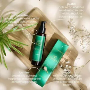 PRANA Rose & Jasmine Facial Cleaner - Natural Facewash with Oils