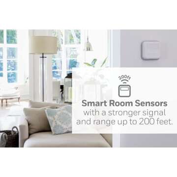 Honeywell Home T9 WiFi Smart Thermostat with 1 Smart Room Sensor, Touchscreen Display