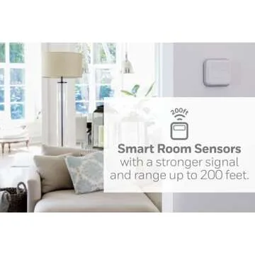 Honeywell Home T9 WiFi Smart Thermostat with 1 Smart Room Sensor, Touchscreen Display