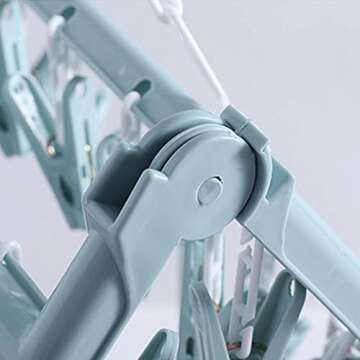 Alladaga 32 Clips Drip Foldable Clothes Drying Hanger