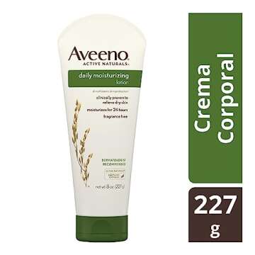 Aveeno Daily Moisturizing Body Lotion with Soothing Prebiotic Oat, Gentle Lotion Nourishes Dry Skin ...