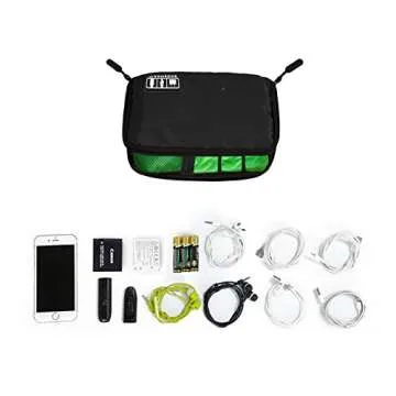 BAGSMART Electronic Organizer Travel Cable Organizer Portable Electronics Accessories Bag for Cords, USB, Black