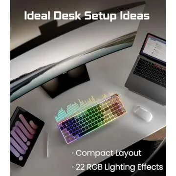 ROYALAXE R100 Wireless Mechanical Keyboard, Tri-Mode BT5.0/2.4GHz/USB-C Hot Swappable Custom Keyboard, Gateron G Pro 3.0 Yellow Switch, RGB Light Gaming Keyboard for Windows & Mac, PBT Keycaps