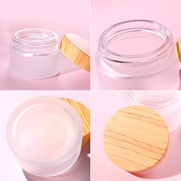 Leakproof Small Glass Cosmetic Jars - 10ML, 8 Pack