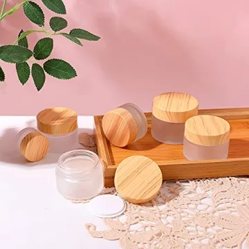 Leakproof Small Glass Cosmetic Jars - 10ML, 8 Pack