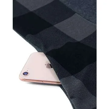 Lotusmile Pullover Hoodies with Pockets, Tunic Sweatshirts for Leggings for Women Funnel Neck Color Block Shirts Fall Blouses Winter Plaid Tunics Sweater Lightweight Hooded Tops Casual Pocket Hoodie