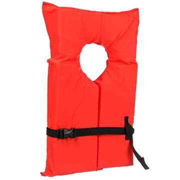 Seachoice Life Vest, Type II Personal Flotation Device, Orange, Child