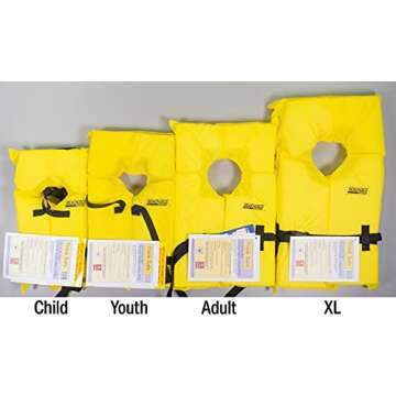 Seachoice Life Vest, Type II Personal Flotation Device, Orange, Child