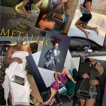 Elegant WELLATENT Silver Evening Clutch Bag for Parties