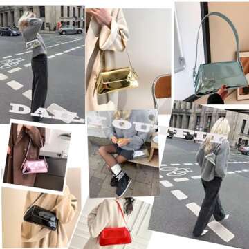 Elegant WELLATENT Silver Evening Clutch Bag for Parties