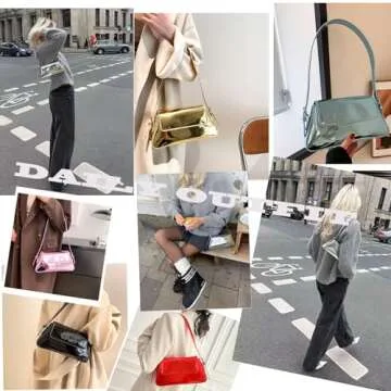 Elegant WELLATENT Silver Evening Clutch Bag for Parties