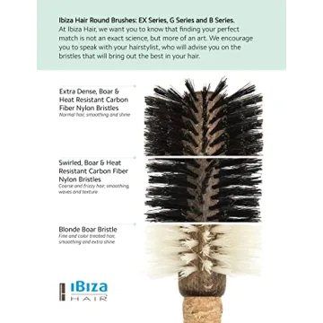 Ibiza Hair Round Brush for Effortless Styling and Shine