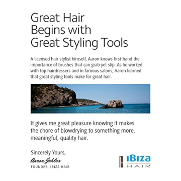 Ibiza Hair Round Brush for Effortless Styling and Shine