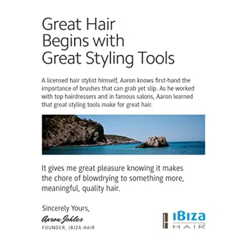 Ibiza Hair Round Brush for Effortless Styling and Shine