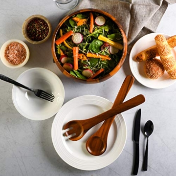 Acacia Wood Salad Bowl Set - 3 Pieces