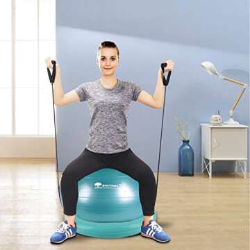 BIGTREE Yoga Ball 600 lbs Capacity Anti-Burst for Fitness