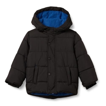 Heavyweight Hooded Puffer Jacket for Boys | Amazon Essentials | Warm & Stylish