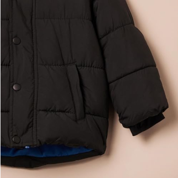 Heavyweight Hooded Puffer Jacket for Boys - Warm & Stylish