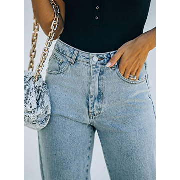 Asvivid Womens Flare Jeans - Stylish Casual Comfort