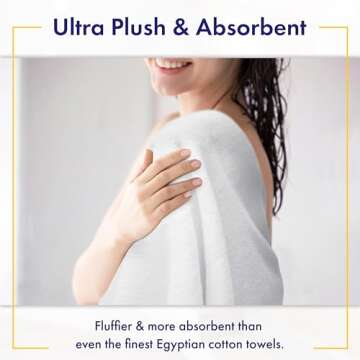 100% Organic Zero-Twist Cotton Towels - G0TS Certified Luxury Bath Towels - Ultra Soft & Plush 700GSM Long-Staple Cotton - 6 Piece Towel Set (White)