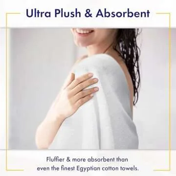 100% Organic Zero-Twist Cotton Towels - G0TS Certified Luxury Bath Towels - Ultra Soft & Plush 700GSM Long-Staple Cotton - 6 Piece Towel Set (White)