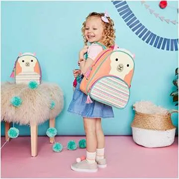 Skip Hop Llama Toddler Backpack for Preschool Age