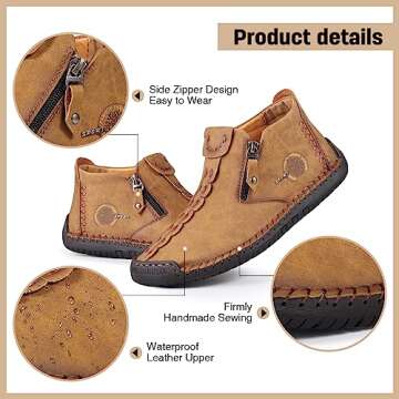 Govicta Men's Comfortable Casual Leather Loafers