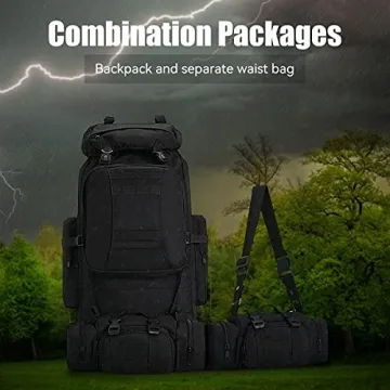 King'sGuard 100L Military Hiking Backpack - Versatile & Durable