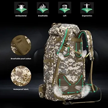 King'sGuard 100L Military Hiking Backpack - Versatile & Durable