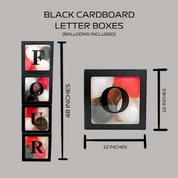 Need 4 Speed 4th Birthday Decorations Race Car for Boys Fourth Four Year, Pre-strung Banner, Letter Balloon Boxes, Foil Checkered Star & Tire Number 4 Balloons, Decor Supplies Set Bundle, Easy Setup