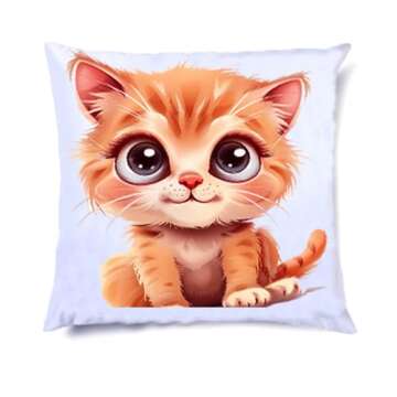 H-E Plain White Sublimation Blank Pillow Case DTF Printing Fashion Cushion Pillowcase Cover for Subl...