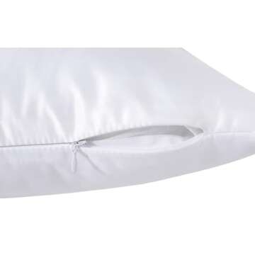 H-E Plain White Sublimation Blank Pillow Case DTF Printing Fashion Cushion Pillowcase Cover for Sublimation and DTF Printing DIY Throw Pillow Covers (10pcs/Pack)