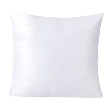 H-E Plain White Sublimation Blank Pillow Case DTF Printing Fashion Cushion Pillowcase Cover for Sublimation and DTF Printing DIY Throw Pillow Covers (10pcs/Pack)