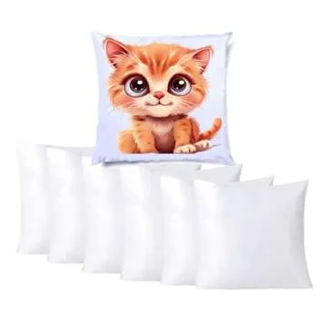 H-E Sublimation Blank Pillow Cases - 10 Pack DIY