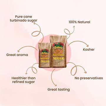 Batey Sugar Natural Turbinado - Pure Sweetness in Every Granule