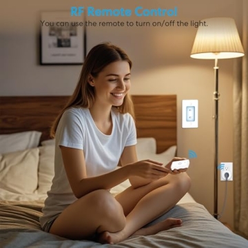 LoraTap Mini Remote Control Outlet Plug Adapter 656ft Range