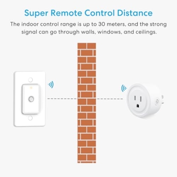 LoraTap Mini Remote Control Outlet Plug Adapter 656ft Range